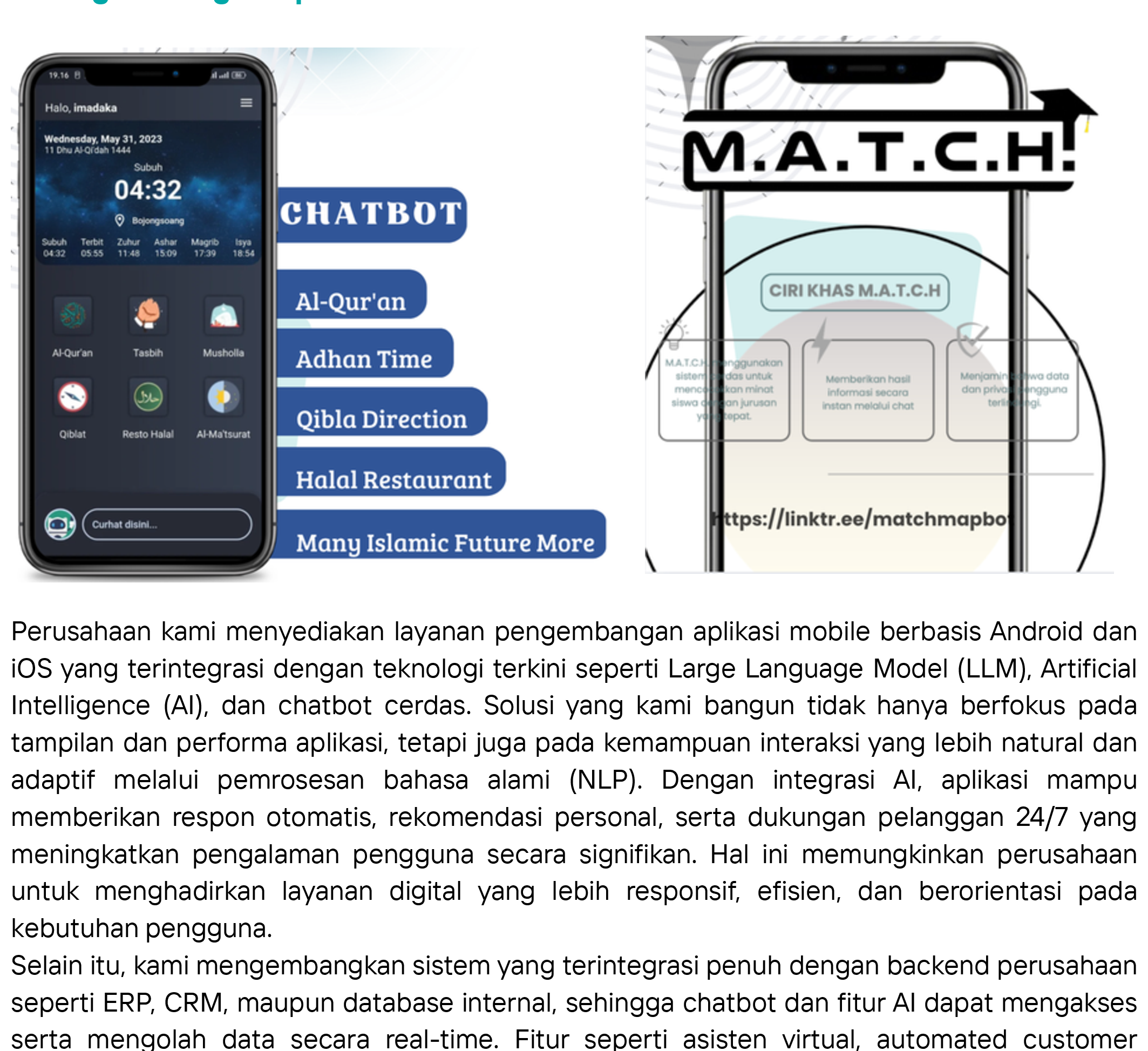 Aplikasi Mobile Terintegrasi AI